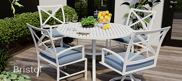 Bristol Aluminum Outdoor Furniture Collection by Jack Patio