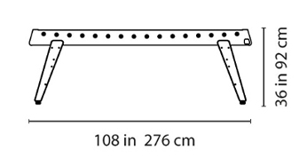 Max Outdoor Foosball Table Dimensions