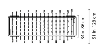 Max Outdoor Foosball Table Dimensions